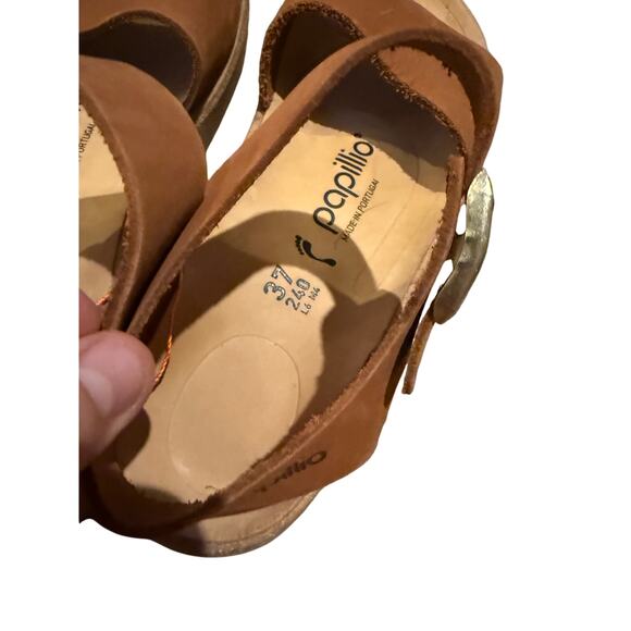 NWOT Birkenstock Papillio Glenda Wedge Sandals – Cognac, Women’s Size 6 - Picture 9 of 9